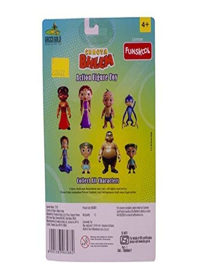 Funskool Chutki Action Figure Toy, Green Gold Chhota Bheem and Friends with Articulation, 4 inches, Cute & Colorful, Cartoon Collectibles, Ideal Gift for Children, Toys for Kids Ages 4+ Years - Image 3
